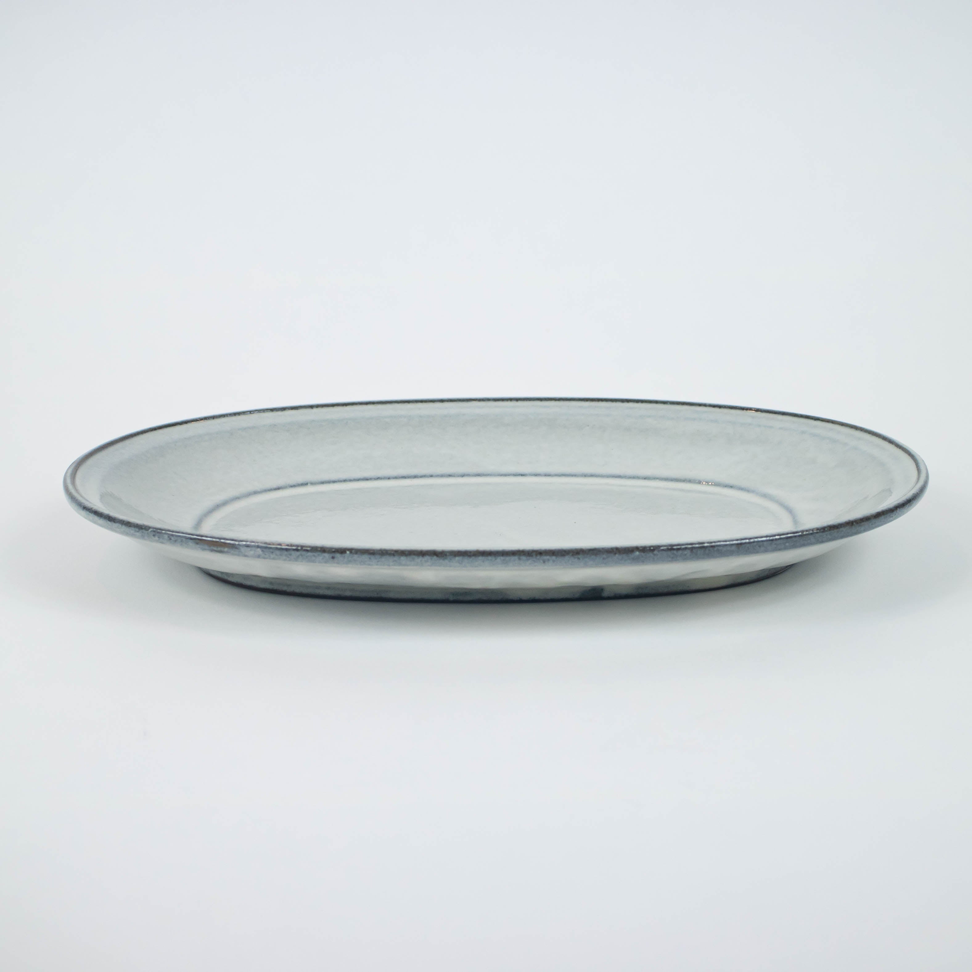 Marumitsu - Oval Mariniere Plate - White