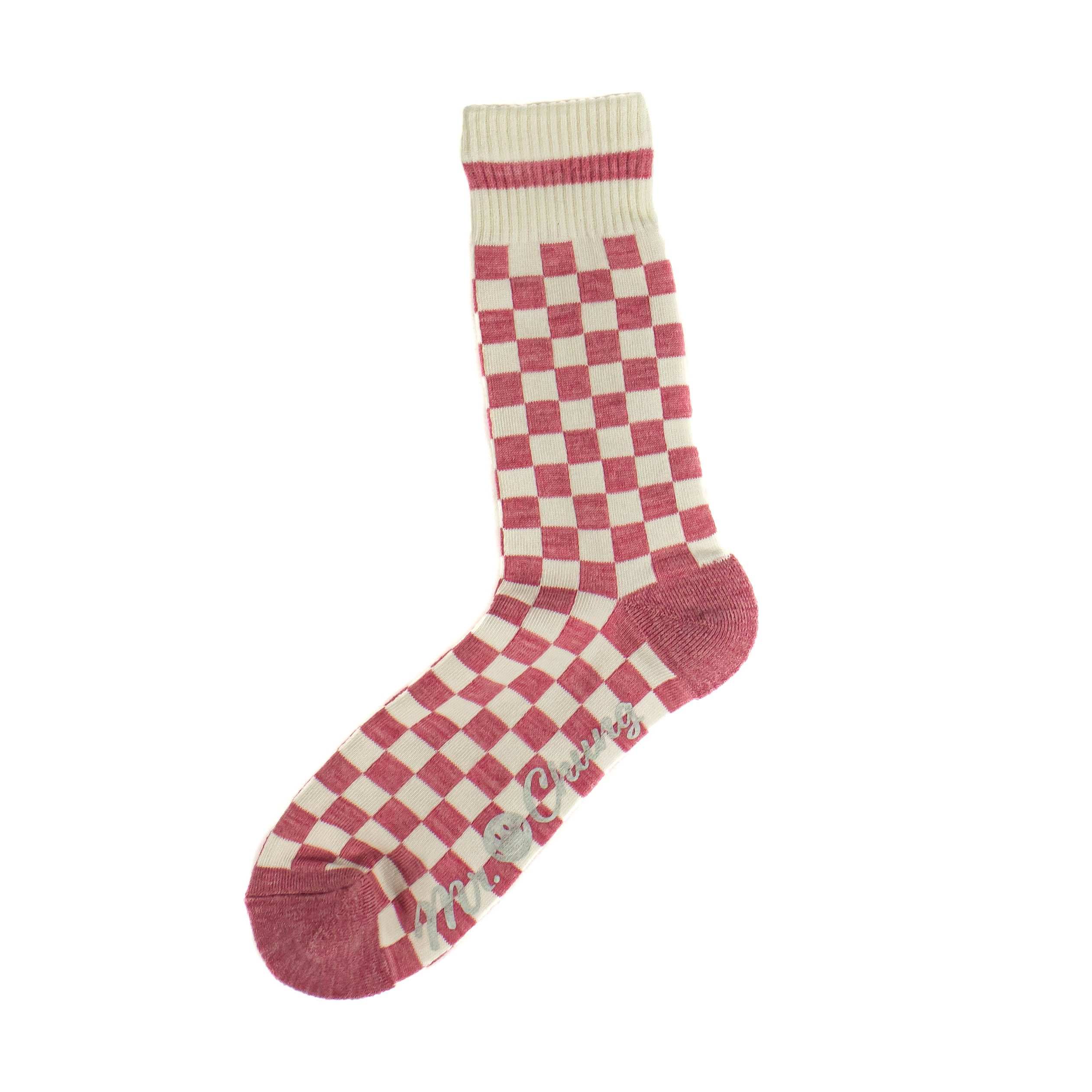 Mr. Chung Checker Socks - Pink – November 19 Shop