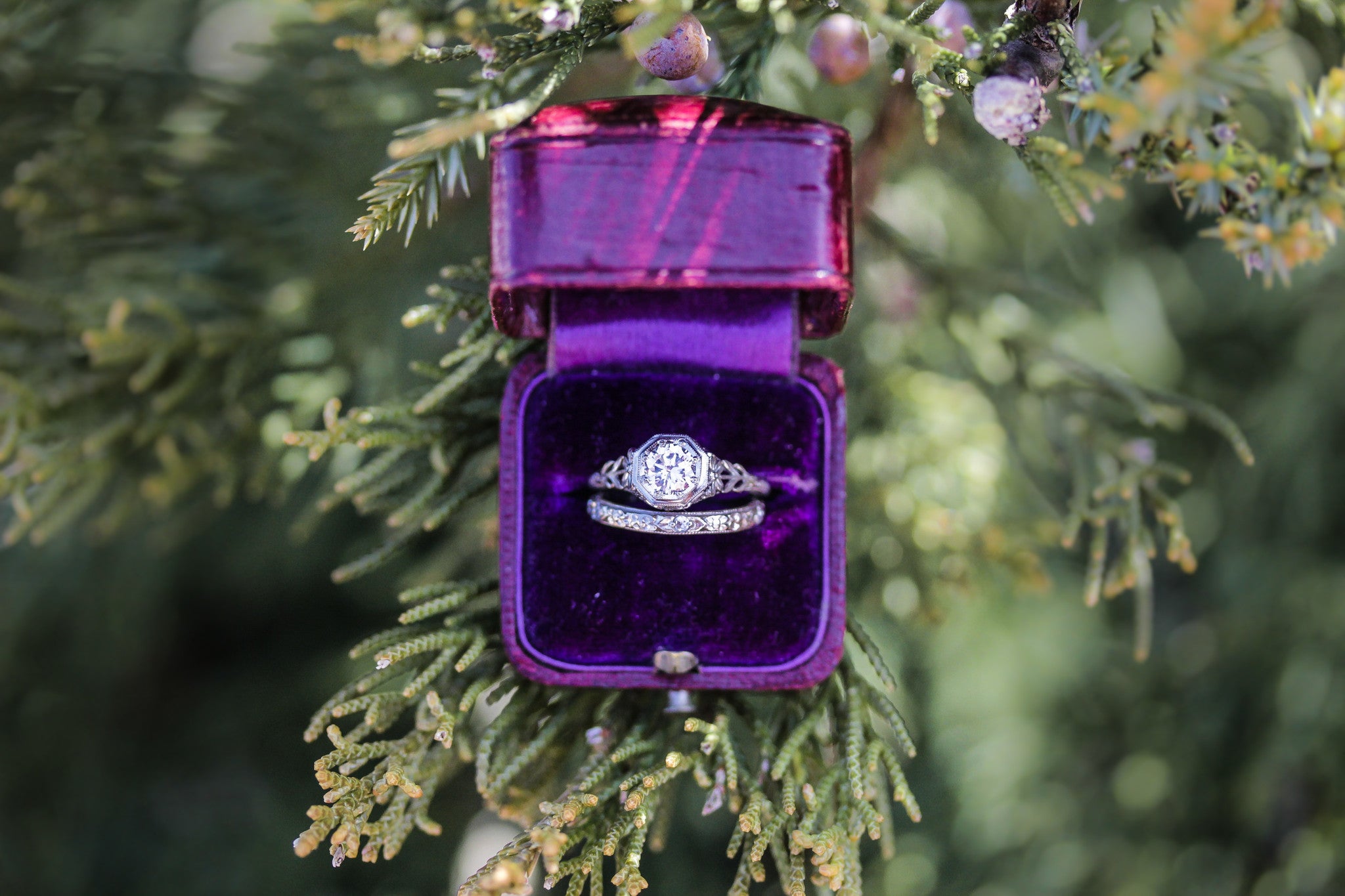 Art Deco Inspired Elizabeth Henry Collection Greenleaf Ring