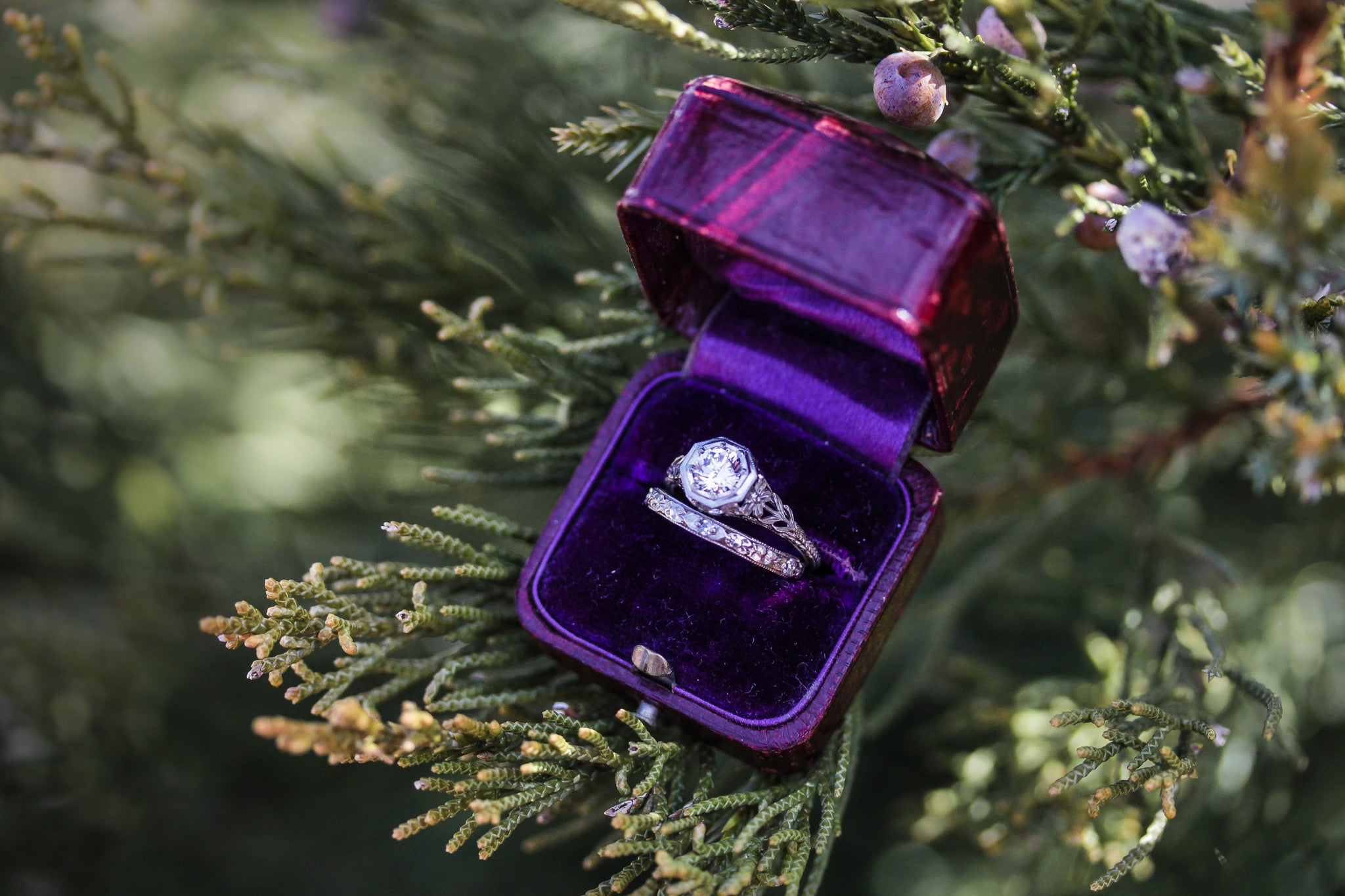 Art Deco Inspired Greenleaf Engagement Ring Elizabeth Henry