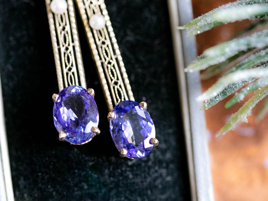 tanzanite earrings