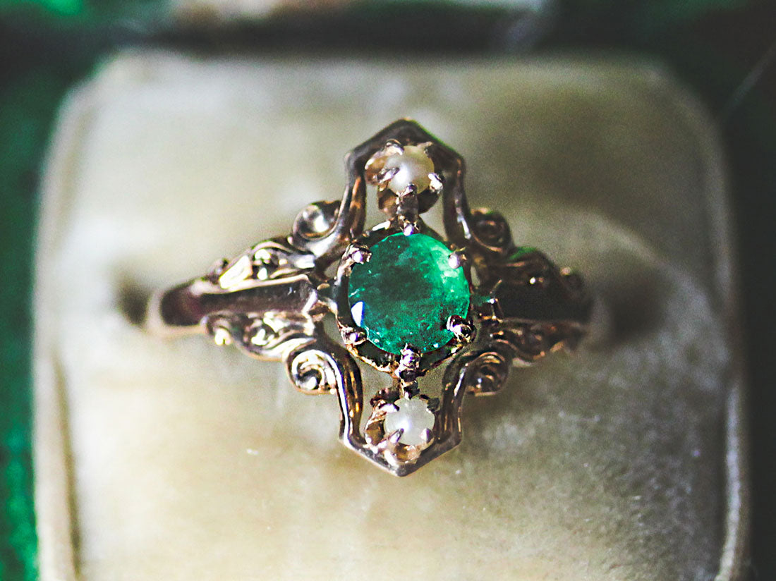 antique emerald ring