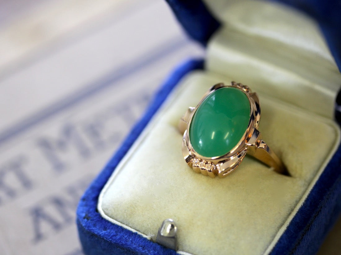 Chrysoprase ring