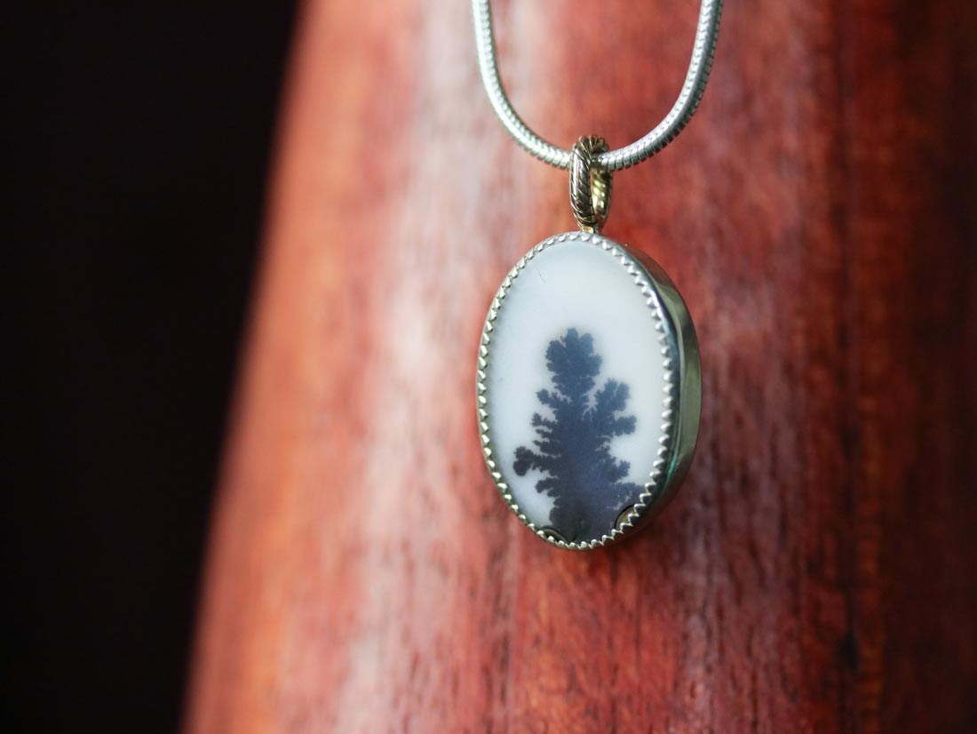 dendritic agate jewelry