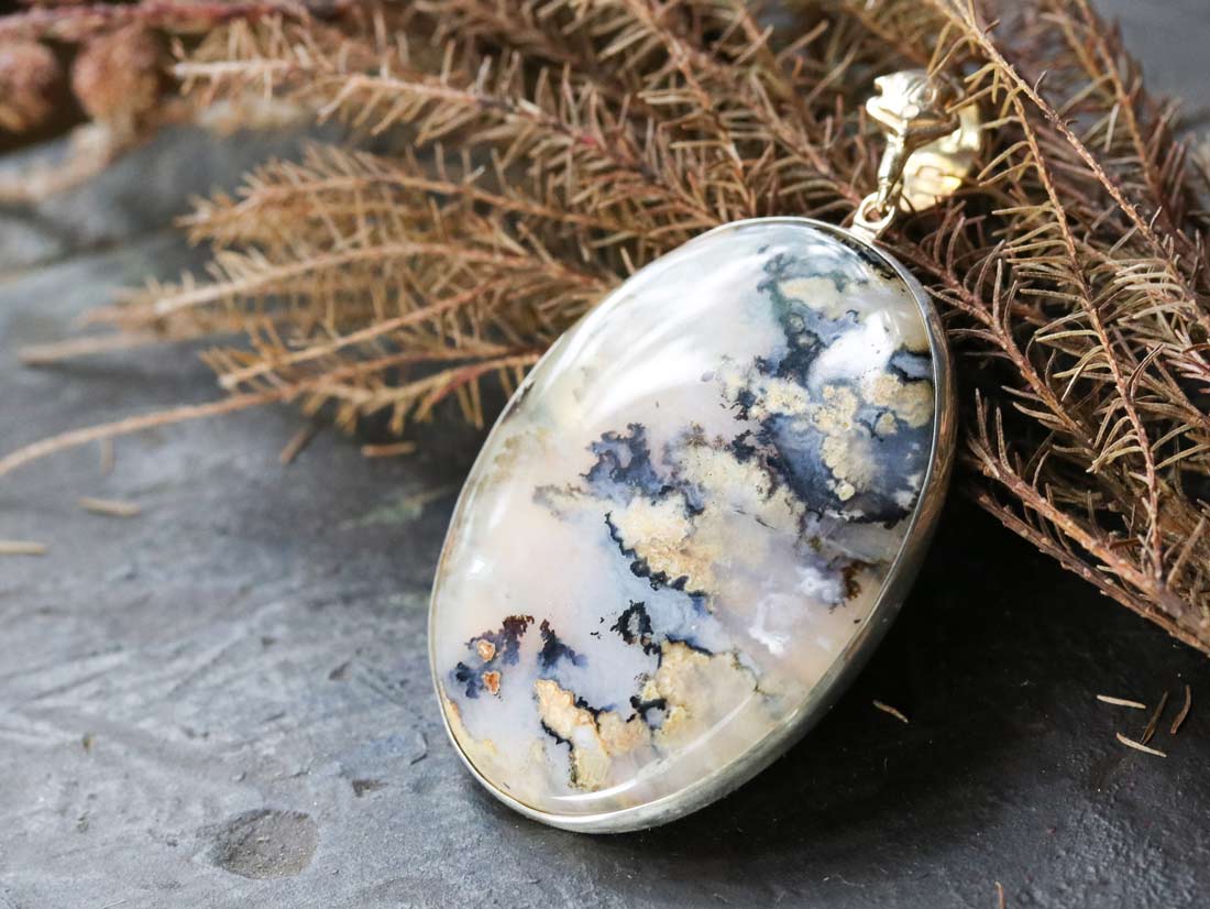 plume agate jewelry