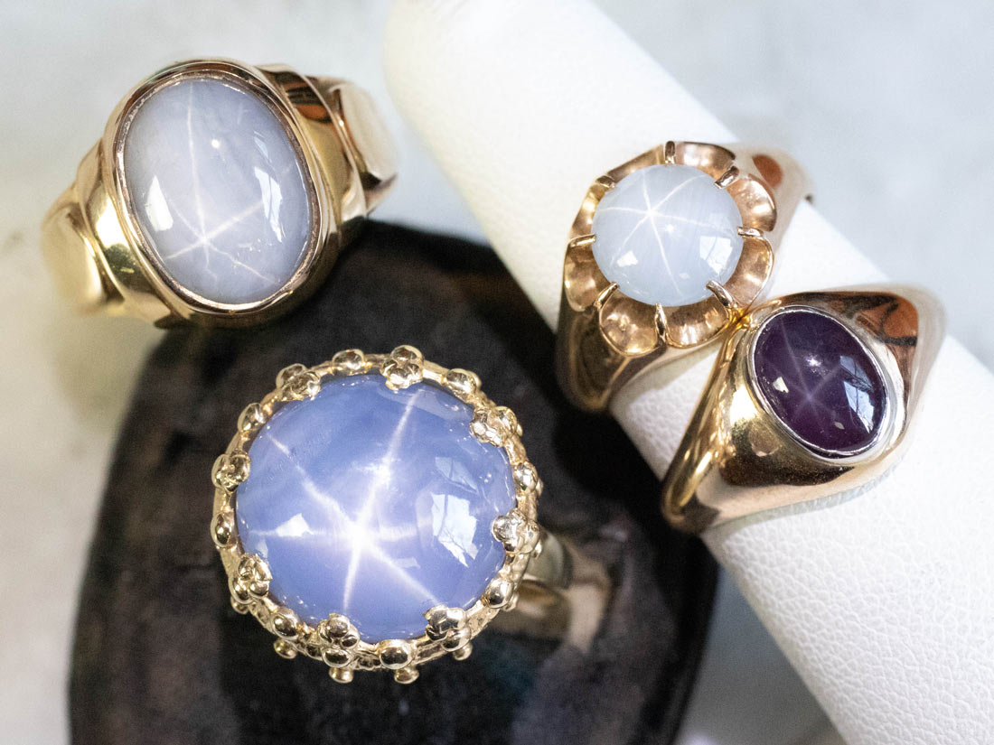 Star gemstone rings