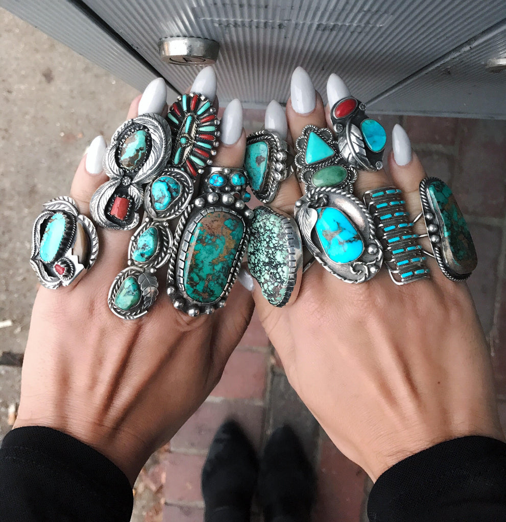Native American Rings Huge Market Square Jewelers