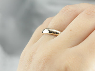 Antique Yellow Gold Plain Wedding Band