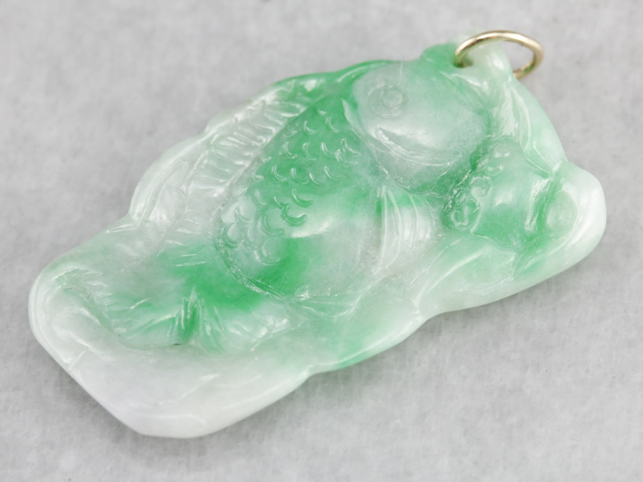 carved jade pendant