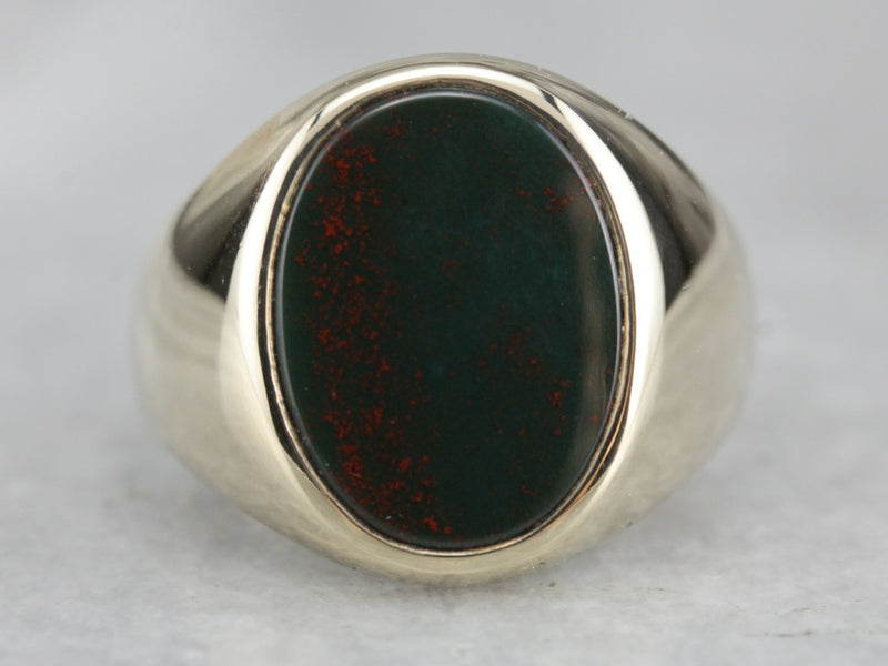 Men's Vintage Bloodstone Ring