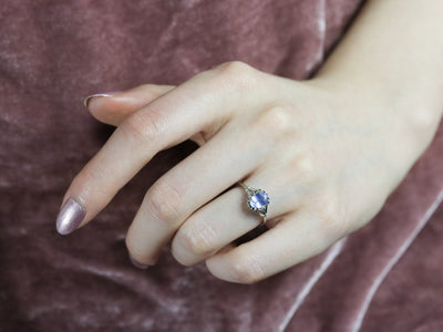 The Abigail Sapphire Solitaire Ring by Elizabeth Henry