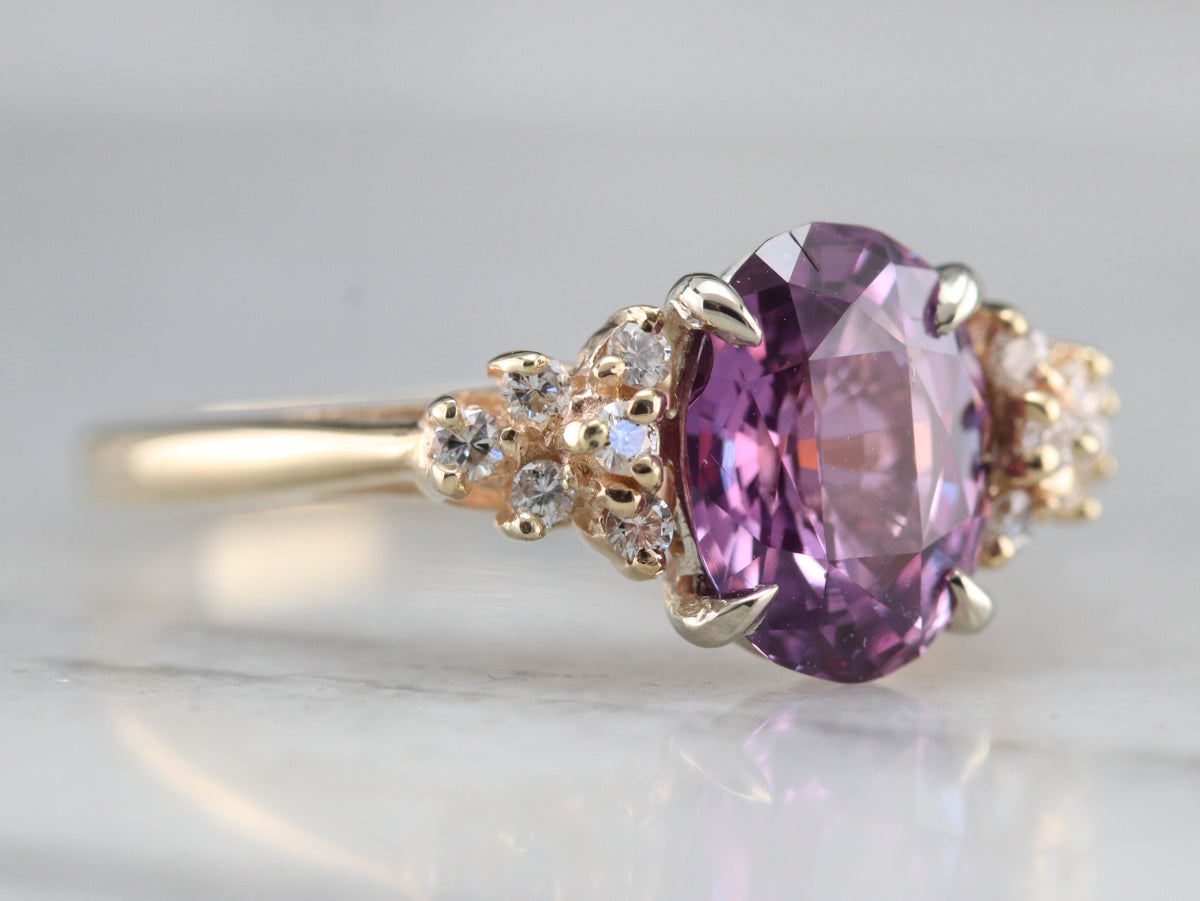 purple sapphire engagement rings