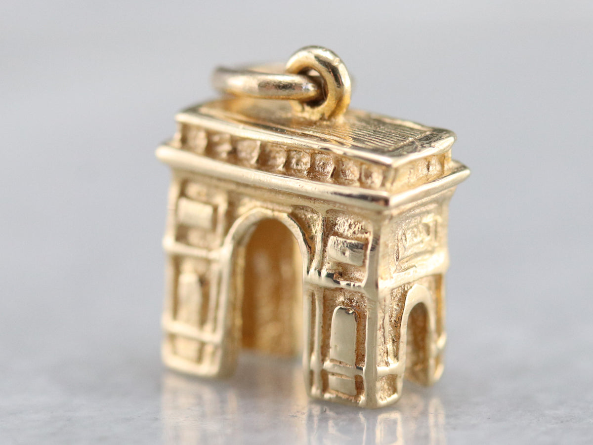 Vintage Arc Triomphe Charm Pendant