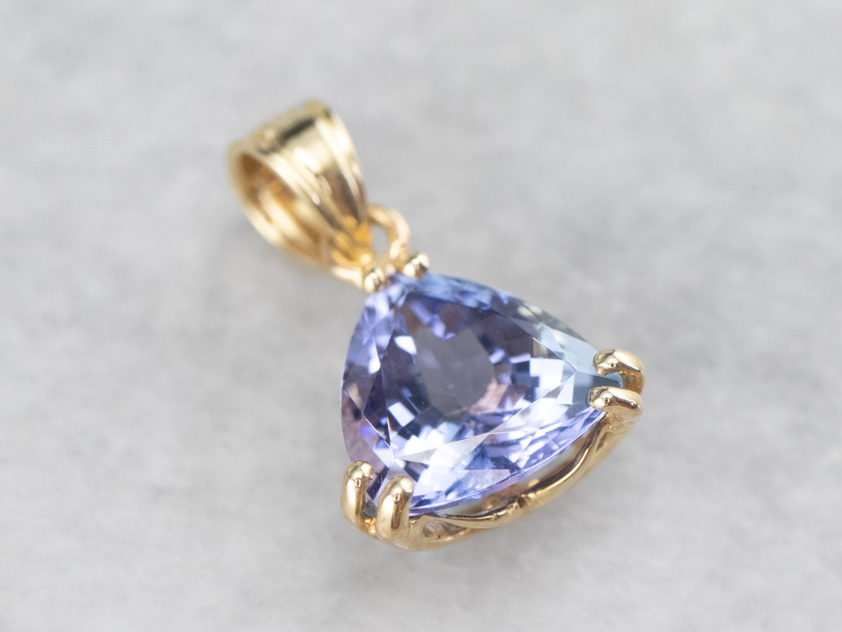 Stunning Tanzanite Pendant with Antique Victorian Accents