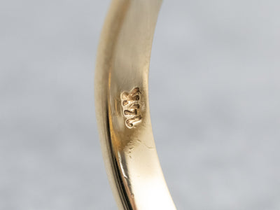 Monogram "F" Gold Initial Ring