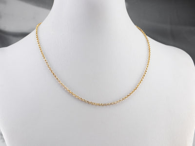 Yellow Gold Rolo Chain