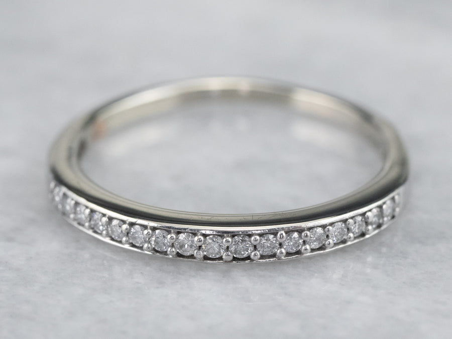 Flush Set Diamond Gold Wedding Band