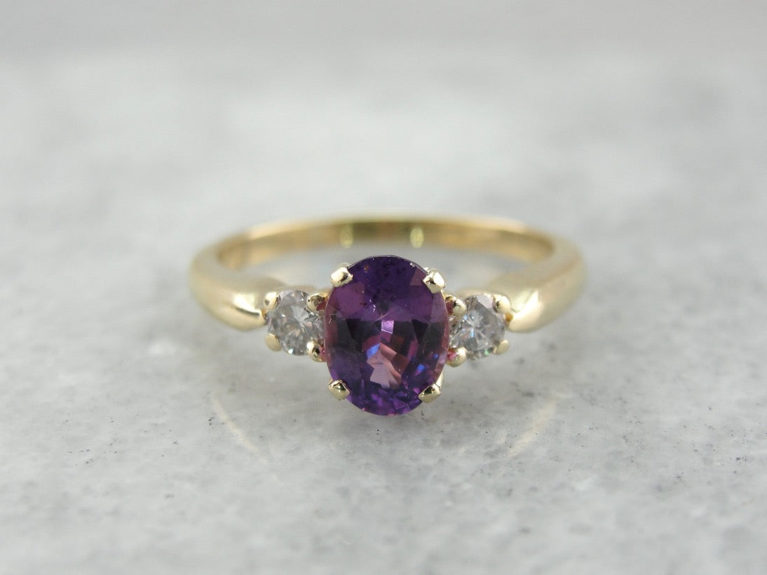 purple sapphire engagement rings