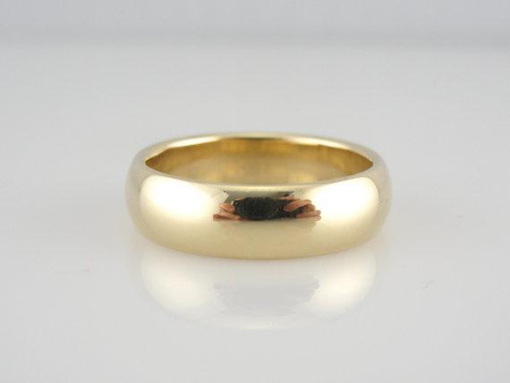 Vintage 18k Yellow Gold Wedding Band