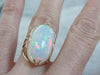 Rose Gold Art Nouveau Opal Ring