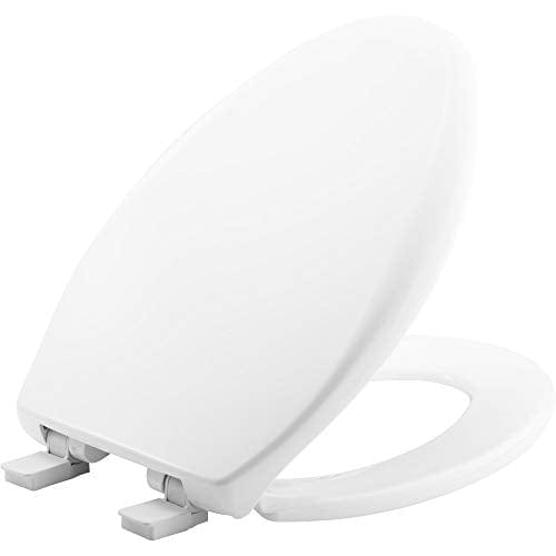 BEMIS Radiance Heated Night Light Toilet Seat will Slow Close and Never  Loosen, ELONGATED, Long Lasting Plastic, White, H1900NL 000