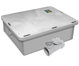 Standartpark - Industrial Grease Trap Intercepter - HDPE with Roll Away Wheels, Sediment Trap, and Quick Release Valve.