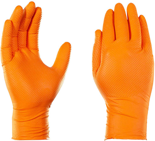 Ammex Gloveworks, Green, Lime Green, High Visibility, Nitrile