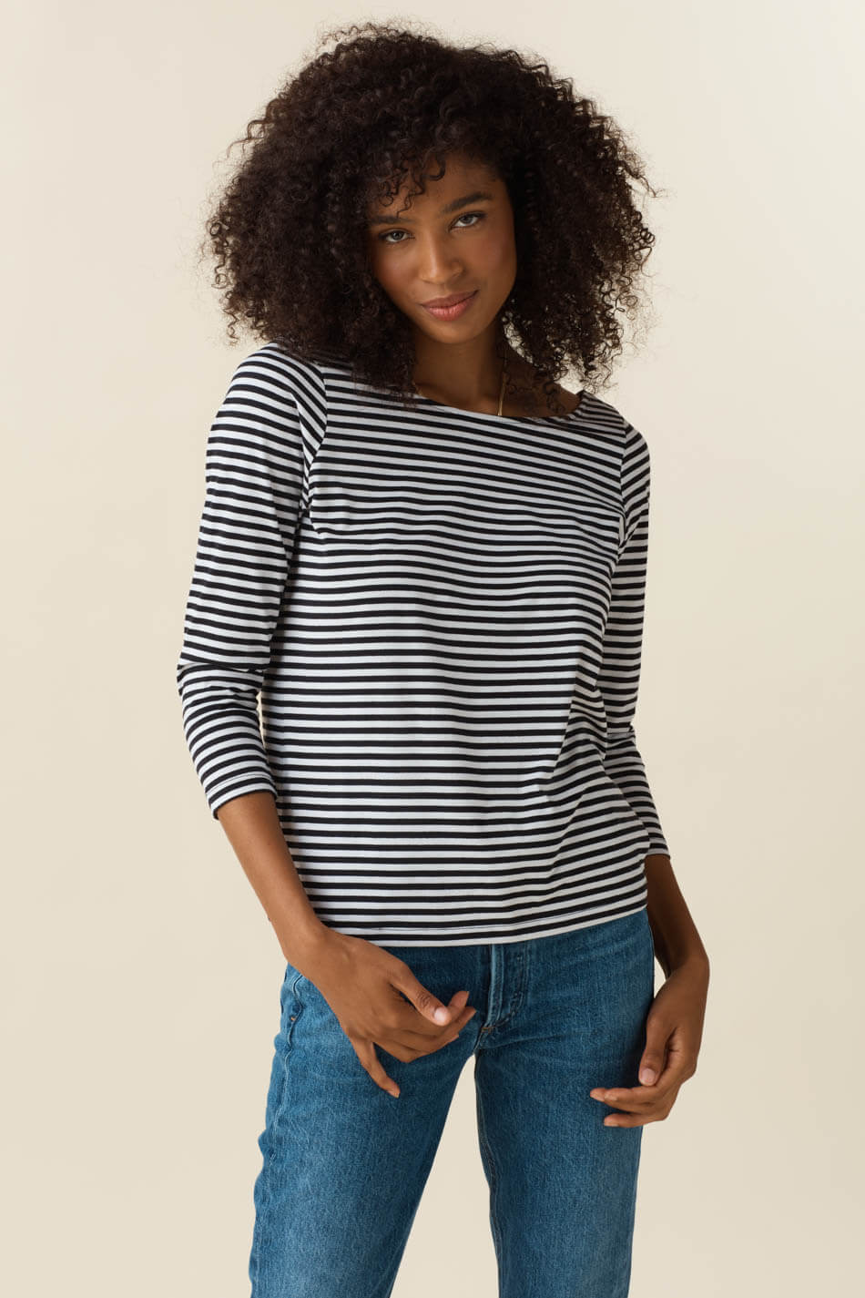 The Convertible Boat Neck Tee – VETTA