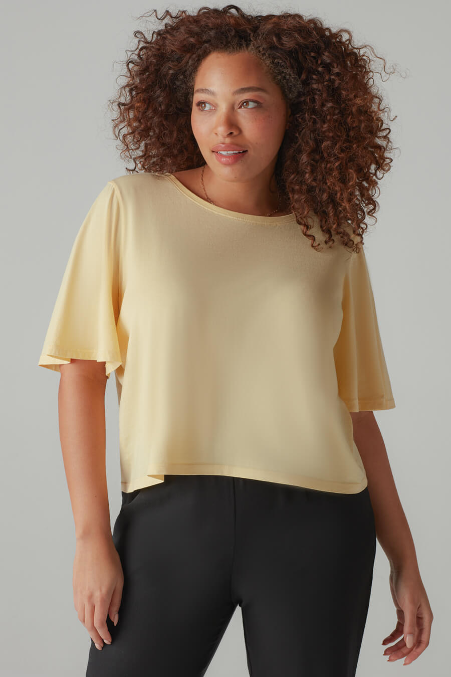 The Cropped Flutter Tee