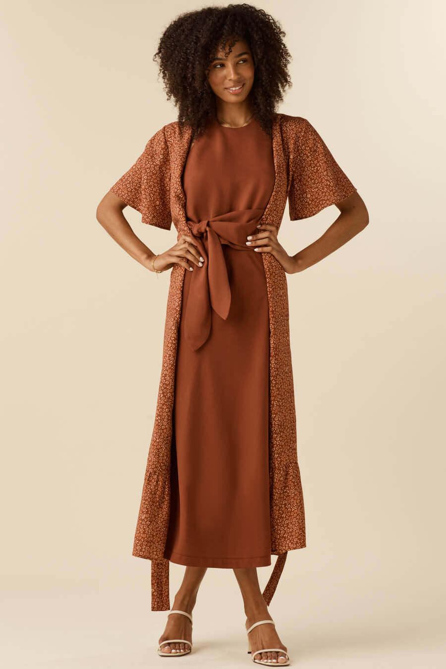 The Flutter Sleeve Wrap Dress