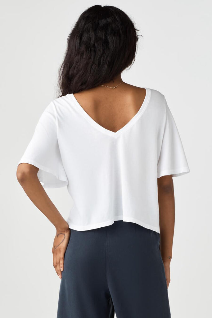 The Cropped Flutter Tee – VETTA