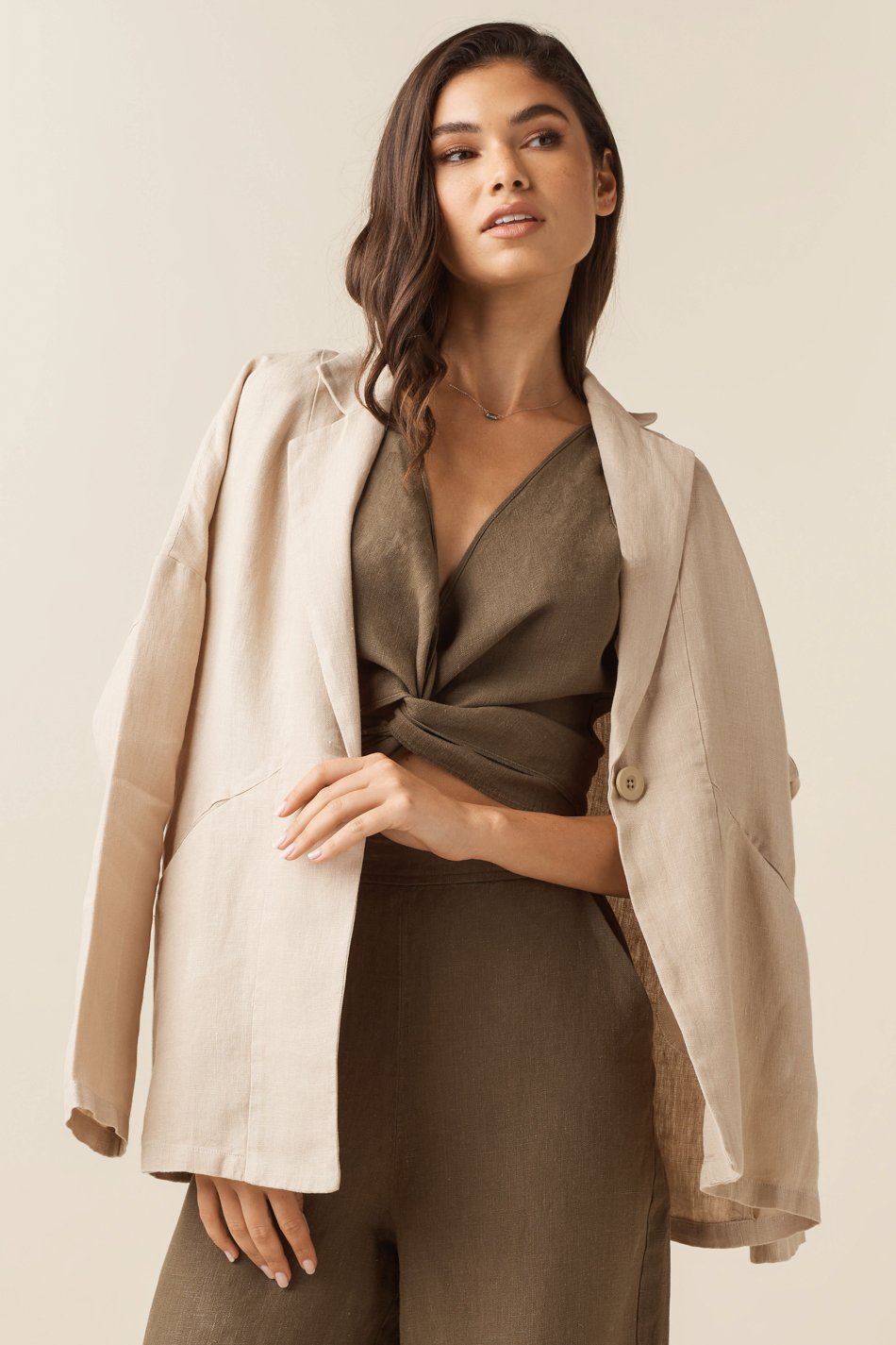 The Linen Belted Blazer