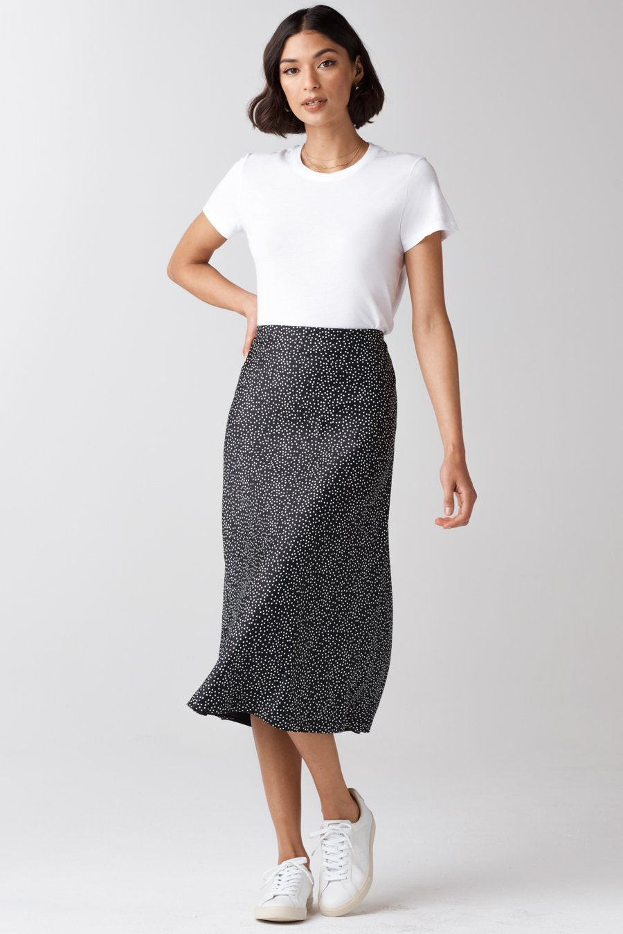 The Reversible Glossy Midi Skirt – VETTA