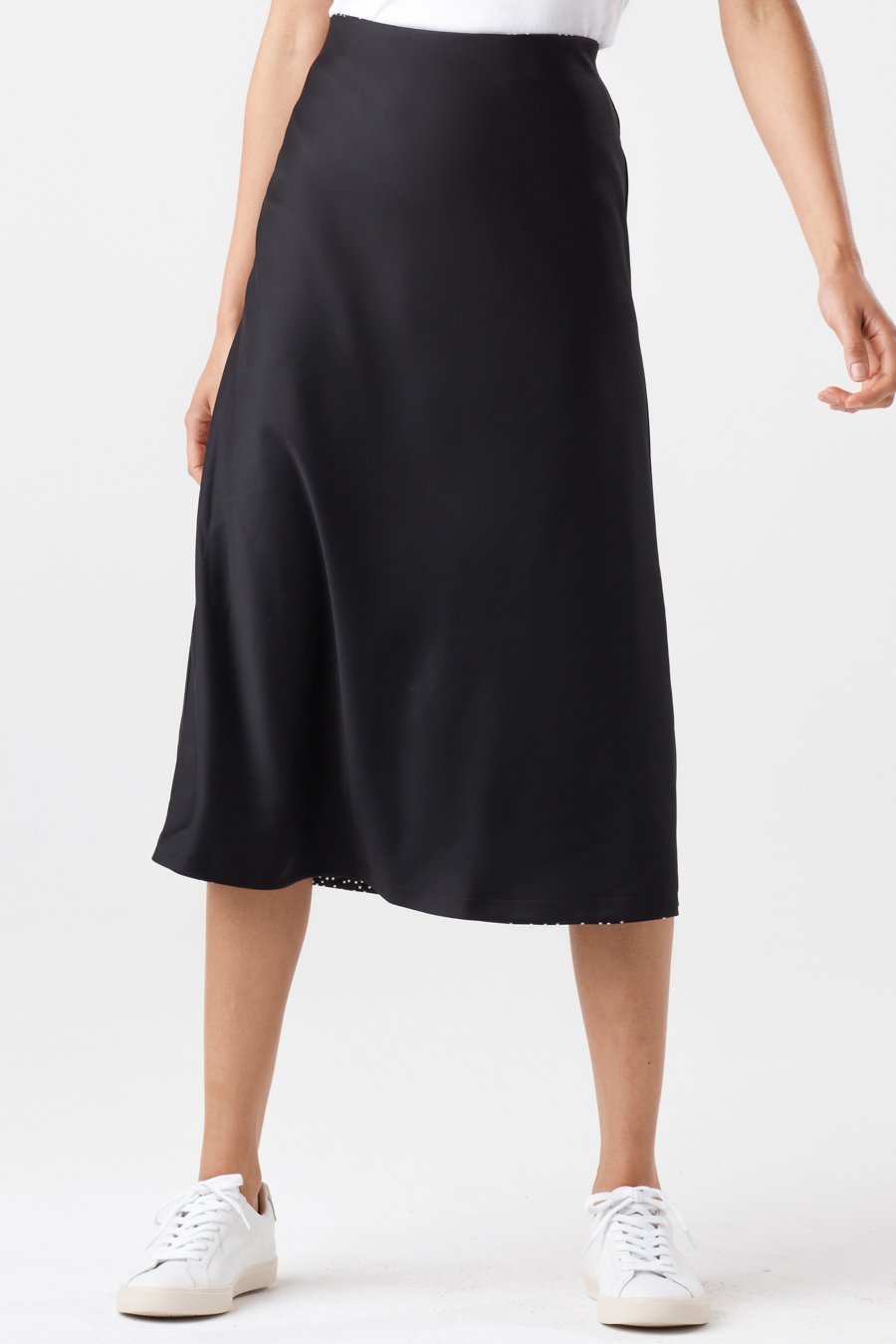 The Reversible Glossy Midi Skirt – VETTA