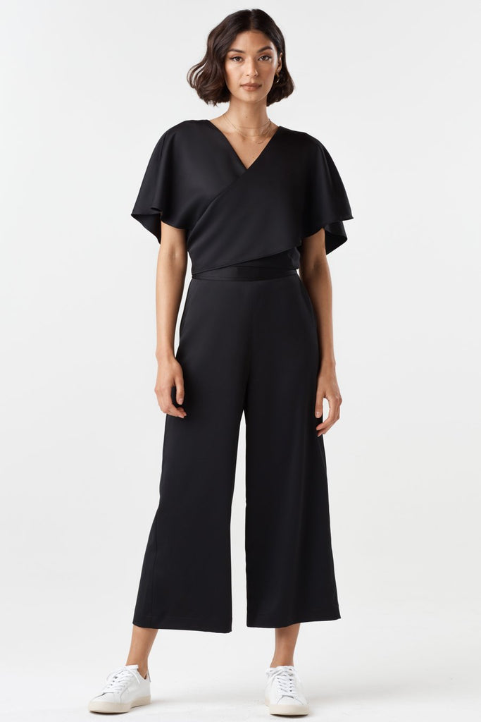 The Satin Cape Jumpsuit – VETTA