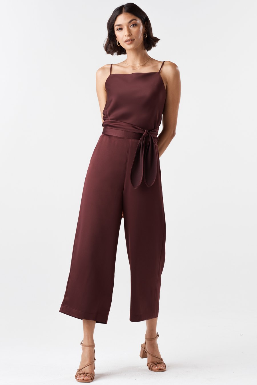 The Satin Cape Jumpsuit – VETTA