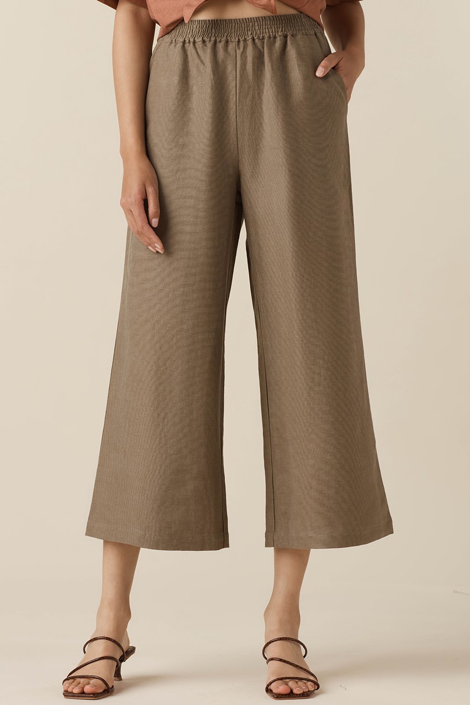 The Elastic Waist Wide Leg Pant - Limited Edition