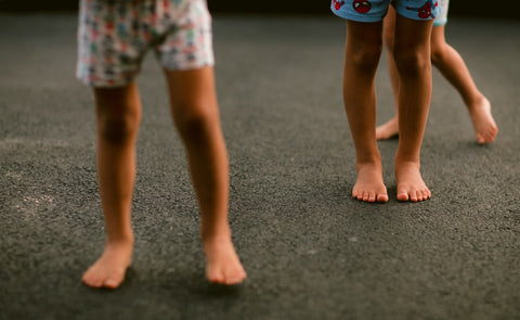 Barefoot children. Photo from unsplash.com