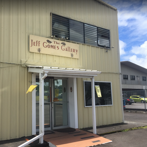 The Jeff Gomes Gallery in The Shipman Industrial Area near the Town of Keaau.