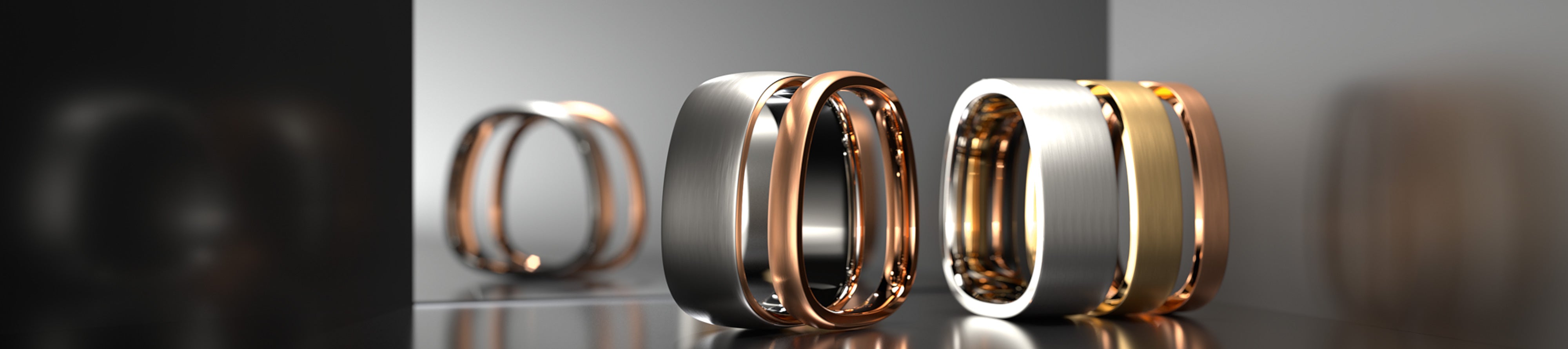 stuart moore . plain wedding bands . single metal