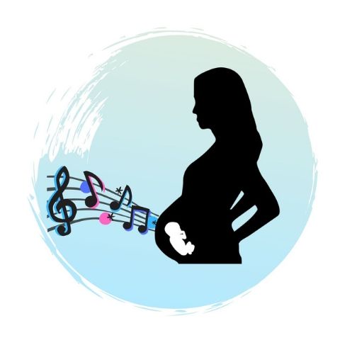 Illustration schwangere Frau