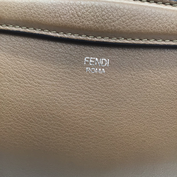 Fendi Beige Mon Tresor Grained Leather Small Bucket Bag ref.939267