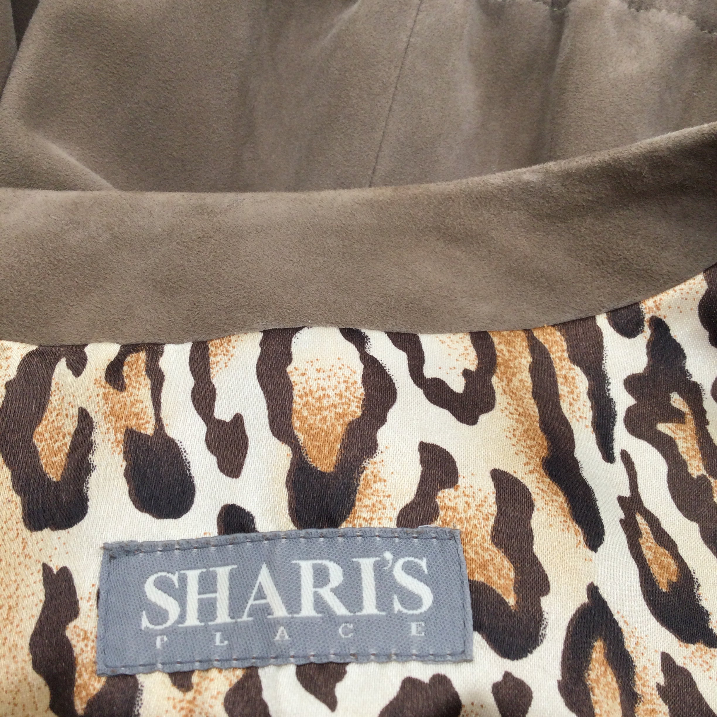 Shari's Place Tan Suede Cropped Jacket