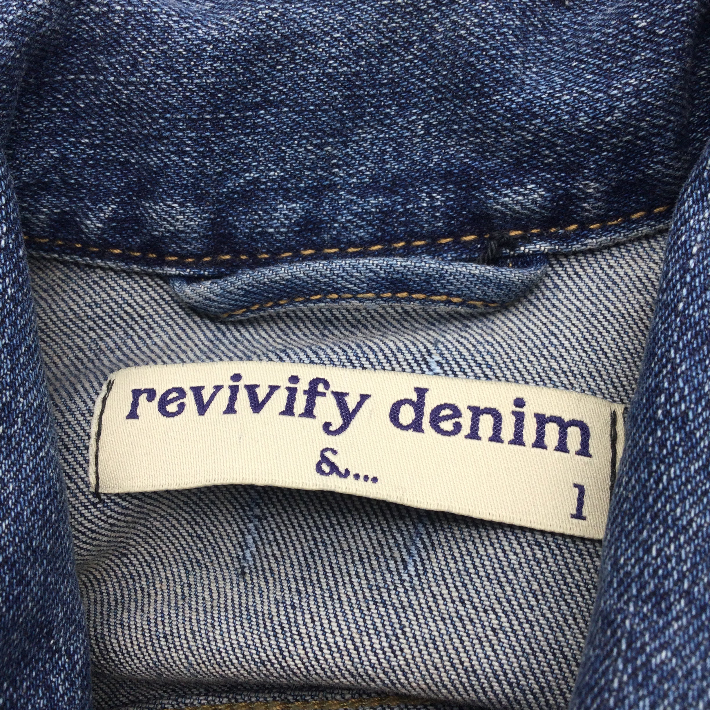 Revivify Blue / Red Jean Jacket