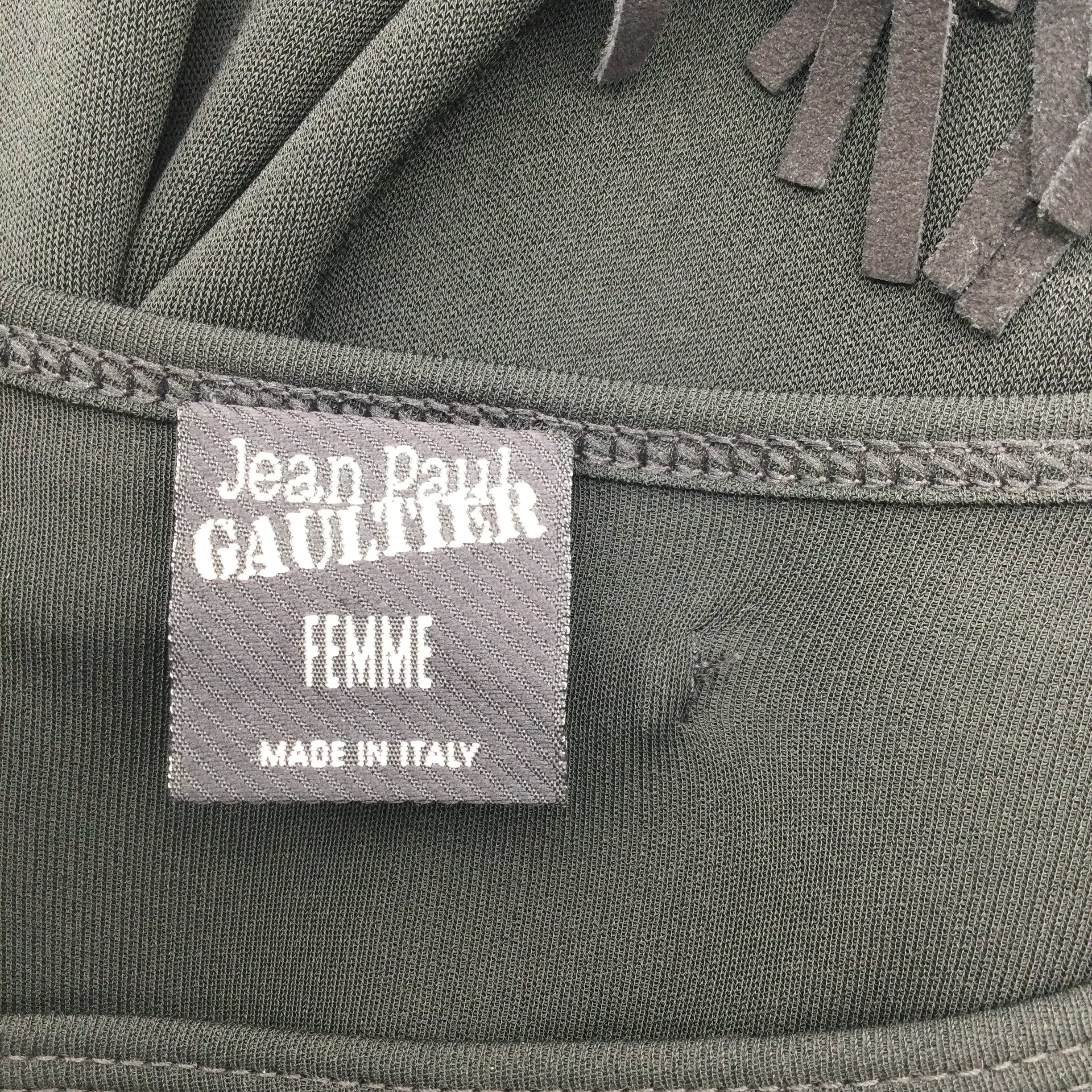 Jean-Paul Gaultier Black Jersey Long Sleeved Viscose Blouse