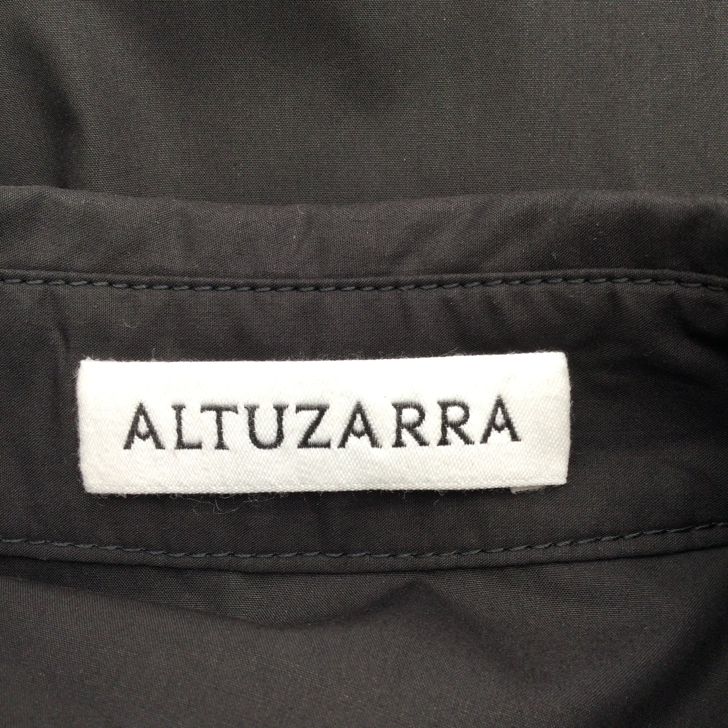 Altuzarra Black Cotton Shirt Button-Down Top