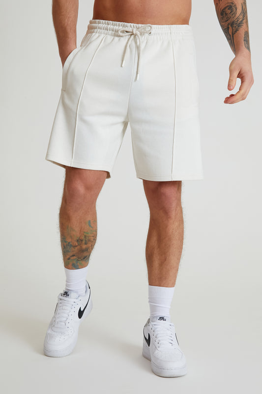 HAINES textured drawstring shorts DOVE