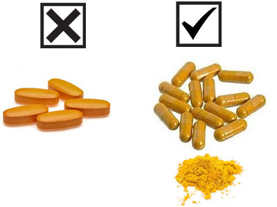 Turmeric capsules are better than tablets