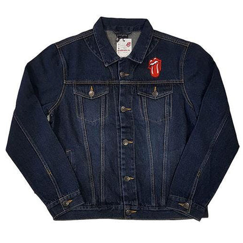 The Rolling Stones Denim Jacket - Classic Tongue (With Back Print)