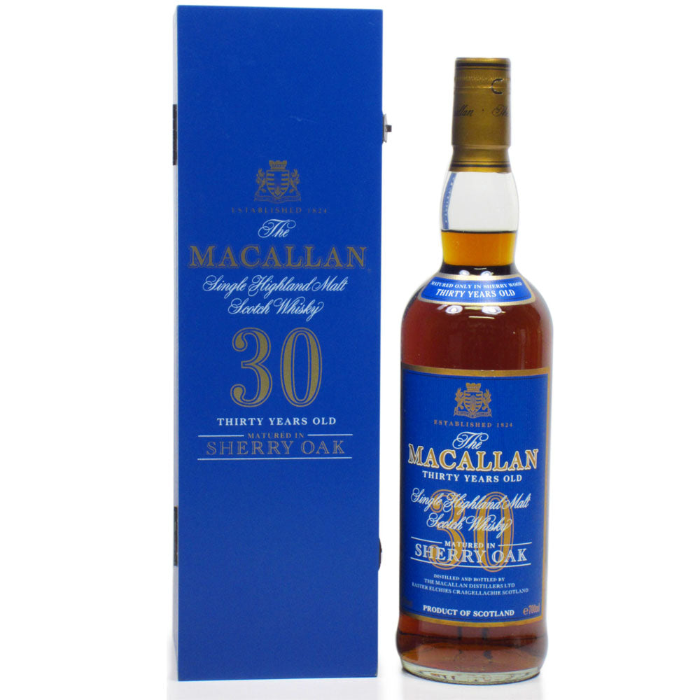 Macallan 30 Years Sherry Oak Blue Label The Whisky Shop Singapore